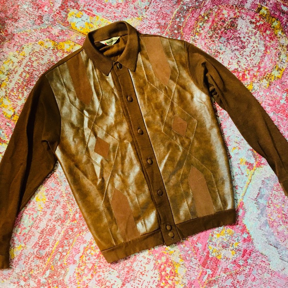 Vintage 1960s collared cardigan/knit jacket by Campus